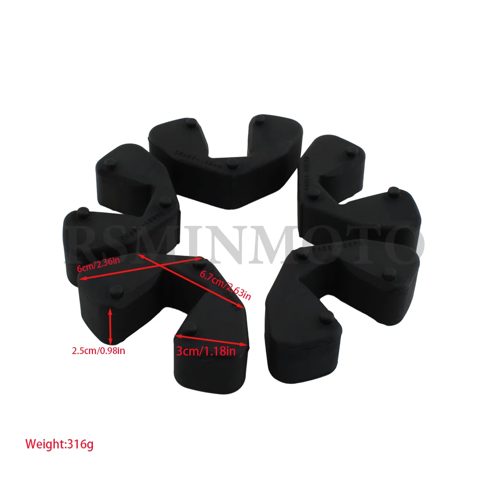 For Suzuki GSX-R GSXR 1000 GSX1300R Hayabusa Motorcycle Rear Wheel Damper Rubber Cush Buffer Block For GSR600 DL1000 V-Strom ABS