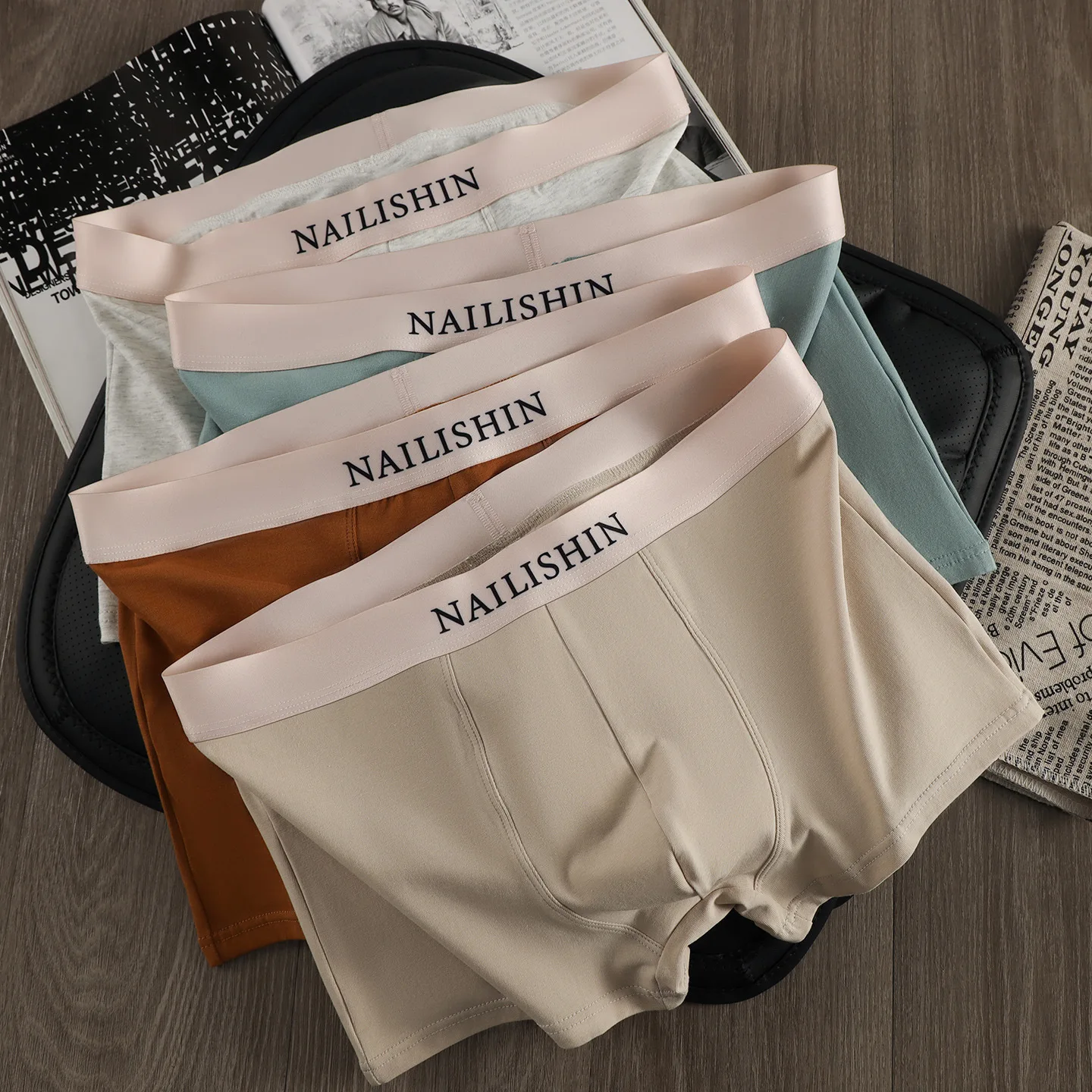 Neue Herrenunterwäsche: 100% Baumwolle Boxershorts, Komfortabel und Atmungsaktiv, Mittelhoch geschnittene Boxershorts für Junge Männer, Übergröße
