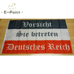 Vorsicht Sie betreten Deutsches Reich Flag 2ft*3ft (60*90cm) 3ft*5ft (90*150cm) Size Christmas Decorations for Home Flag Banner