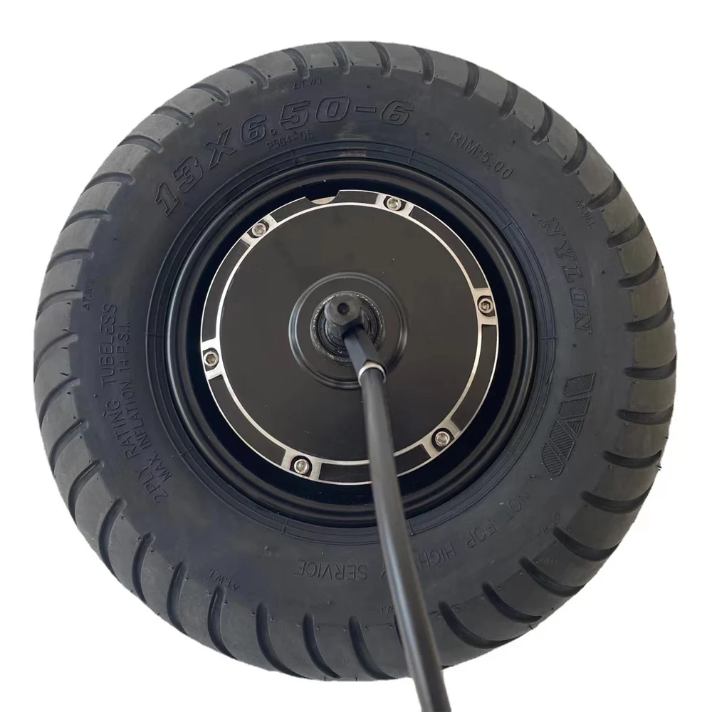 

&s for13 Inch 13x6.5-6 Tire 48V 60V 72V 2000W Brushless Disc Brake Gearless Hub Motor Electric Scooter Motor With Tire*