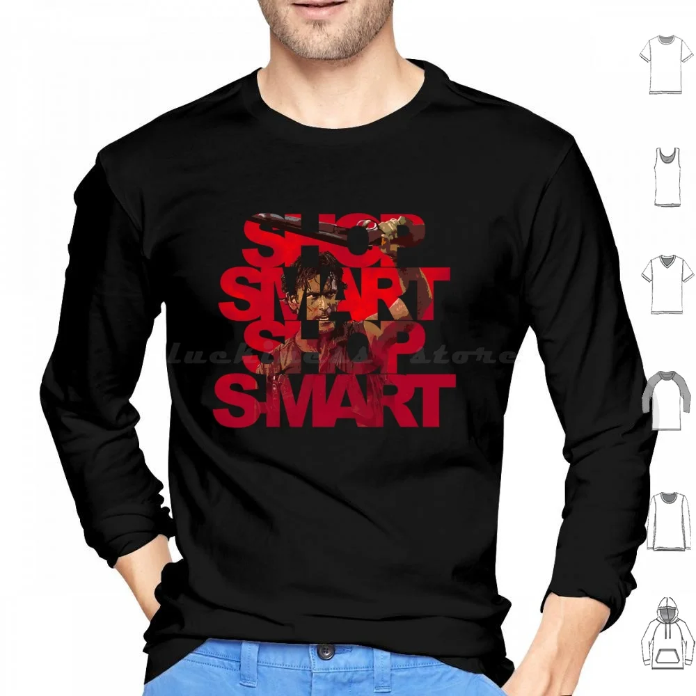 Evil Dead Ash-Shop Smart Shop S Mart Hoodies Long Sleeve Ash Ash Evil Dead Shop Smart Shop S Mart Ash S Mart Boom