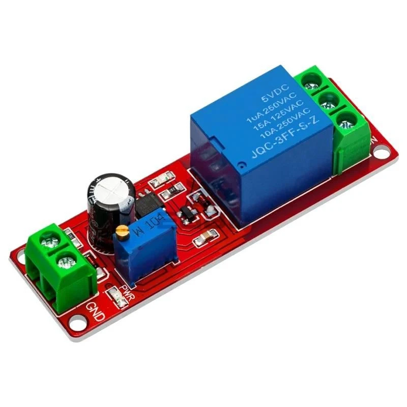 1~10PCS TERFACT ROBOT NE555 Timer Switch Adjustable Module Time delay relay Module DC 5v 12V Delay relay shield 0~10S