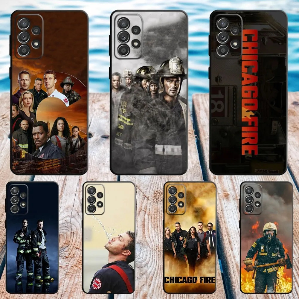 C-Chicago Fire TV Show Phone Case For Samsung S21,S22 Ultra,S20,S30 plus,S22 plus,S23,S30 ultra 5G Silicone Cover