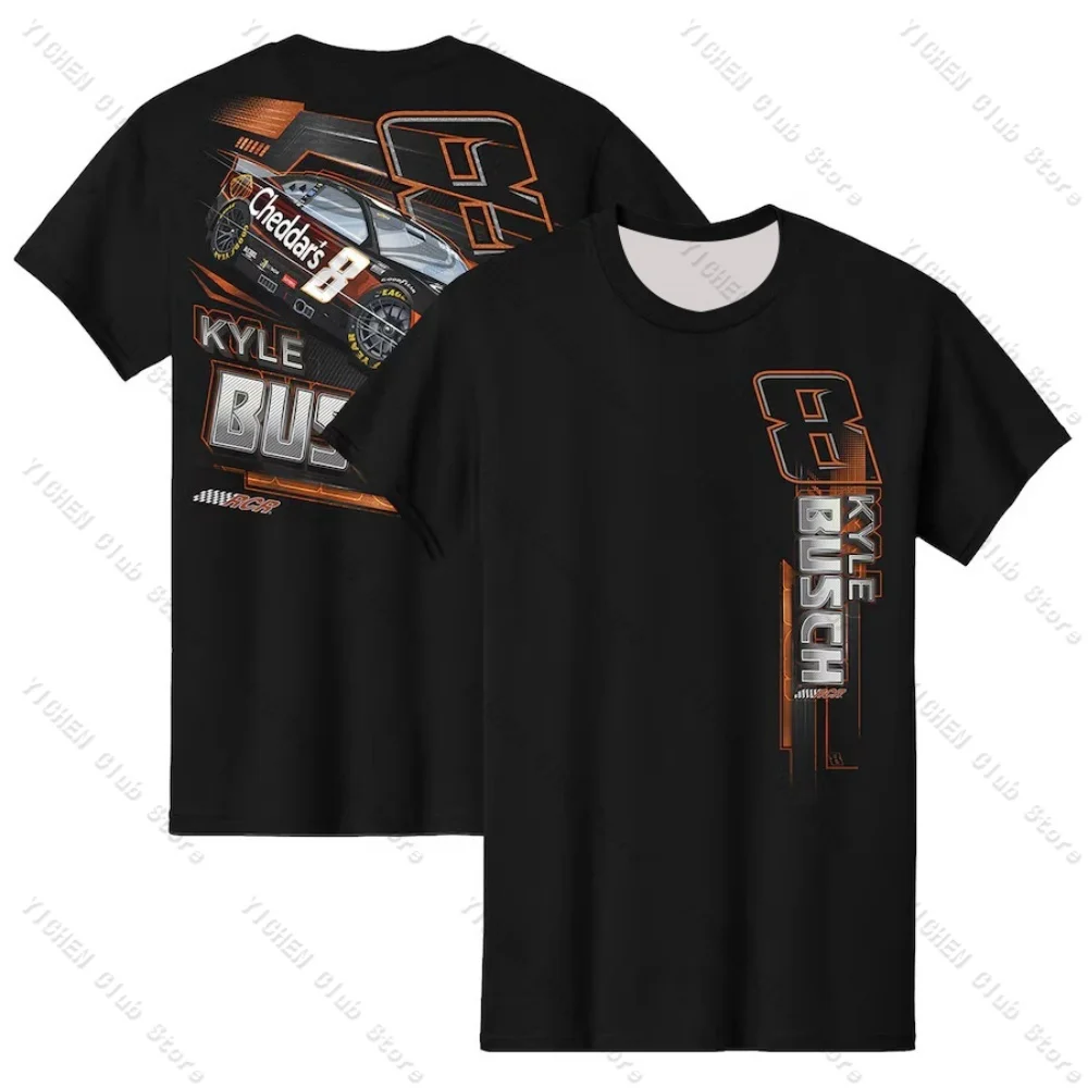 Motorcycle T-Shirt Kyle Busch Richard Childress Racing Team Casual Versatile Men's T-Shirt Quick-Drying Off-Road Racing Suit