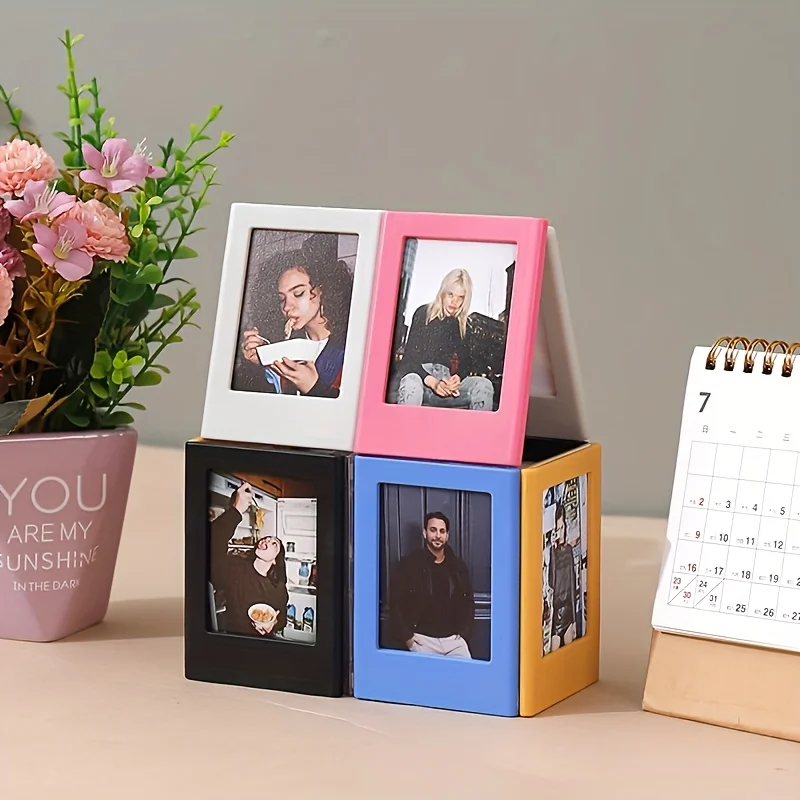 1/5 stücke Retro Magnetische Foto Rahmen für Fujifilm Instax 3 zoll Negative Album Display Halter für Küche Home Decor speicher Geschenke – Detail 9
