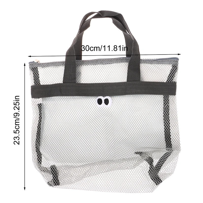 1Pc Mesh Travel Storage borsa da doccia borsa da spiaggia estiva borsa cosmetica da donna portatile borse a rete Organizer per articoli da toeletta