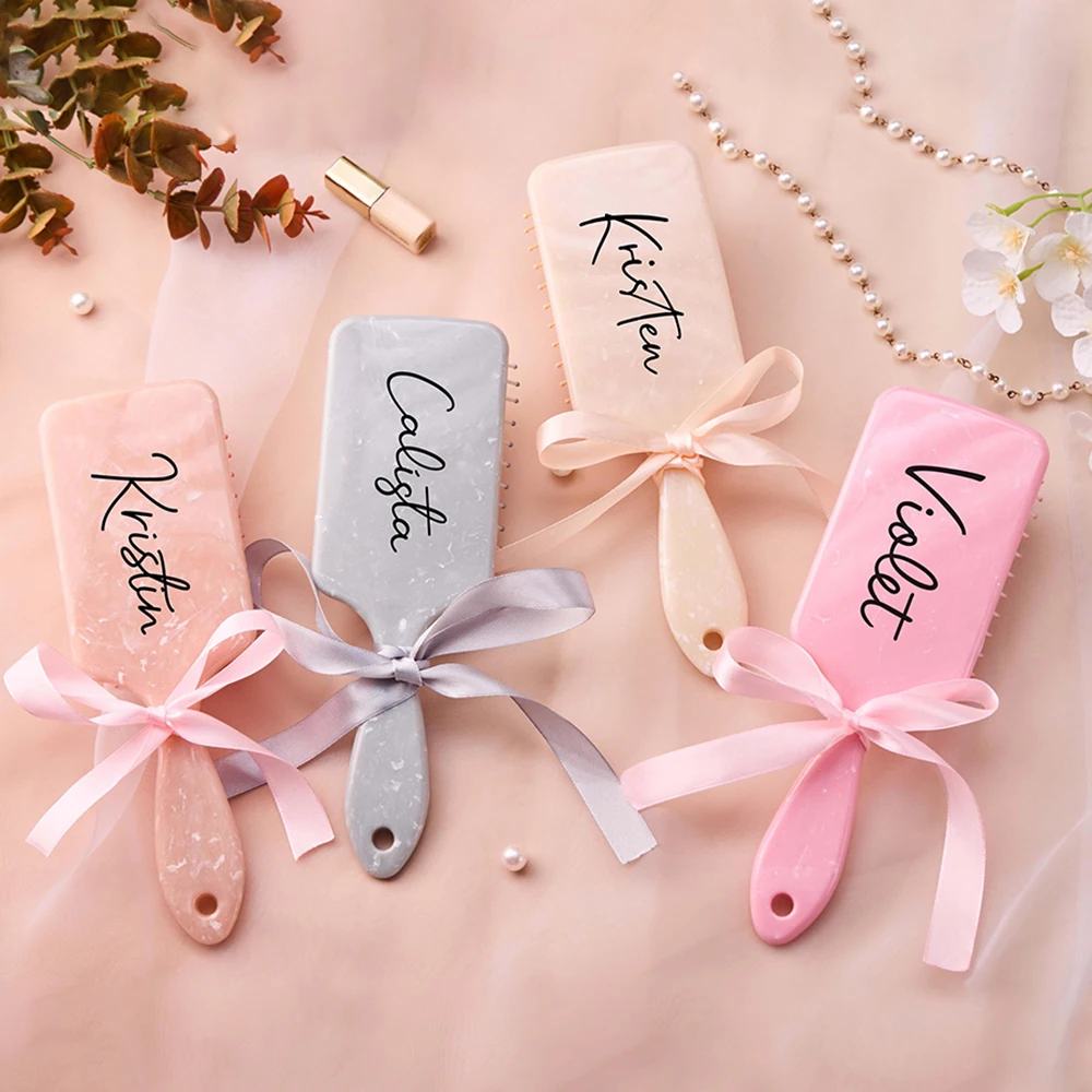 

Personalized Air Cushion Comb for Young Girls Bride Bridesmaid Party Customized Valentine's Day Halloween Christmas Gift