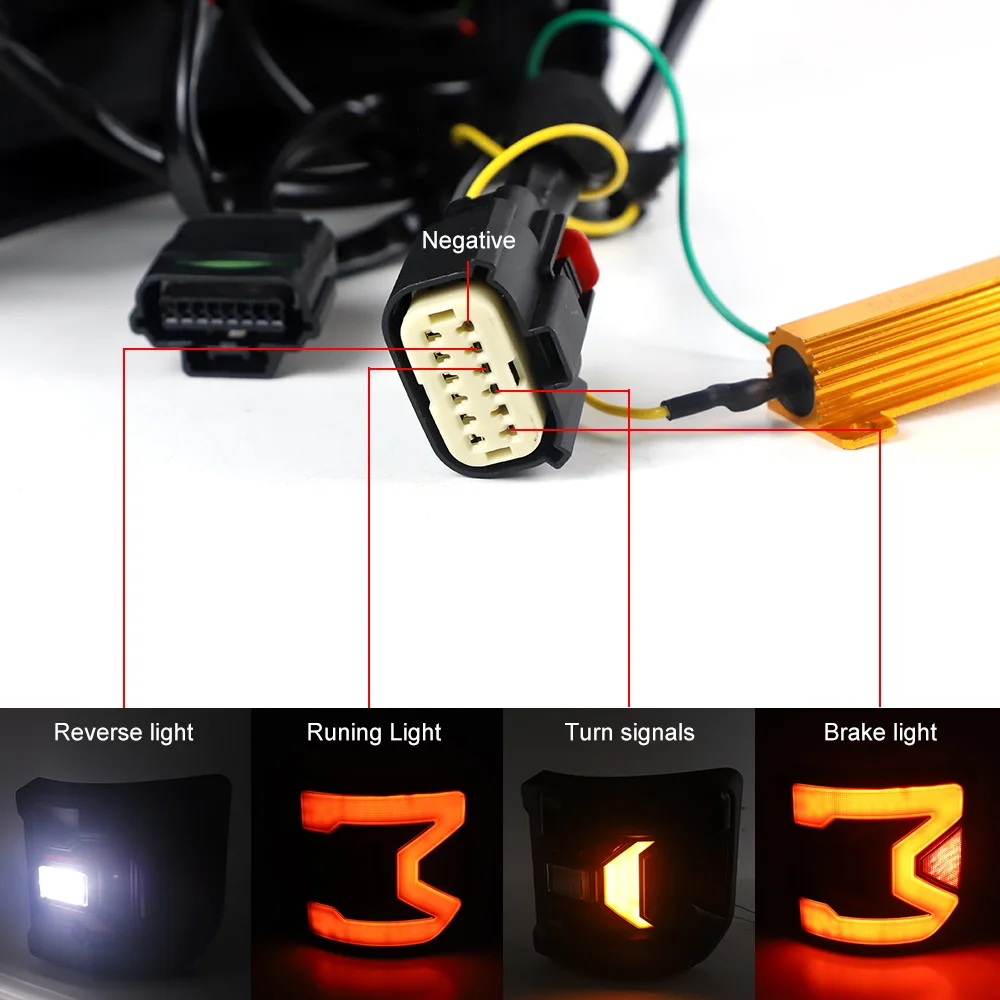 Flush Mount LED Tail Light Bra - Model Kit Jeep recension och pris
