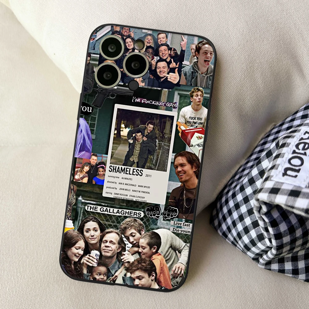 For IPhone 15 TV Series Shameless Phone Case for IPhone 12 13 14 Pro XR XS MAX 14 Plus SE 13 Pro Iphone Black Covers