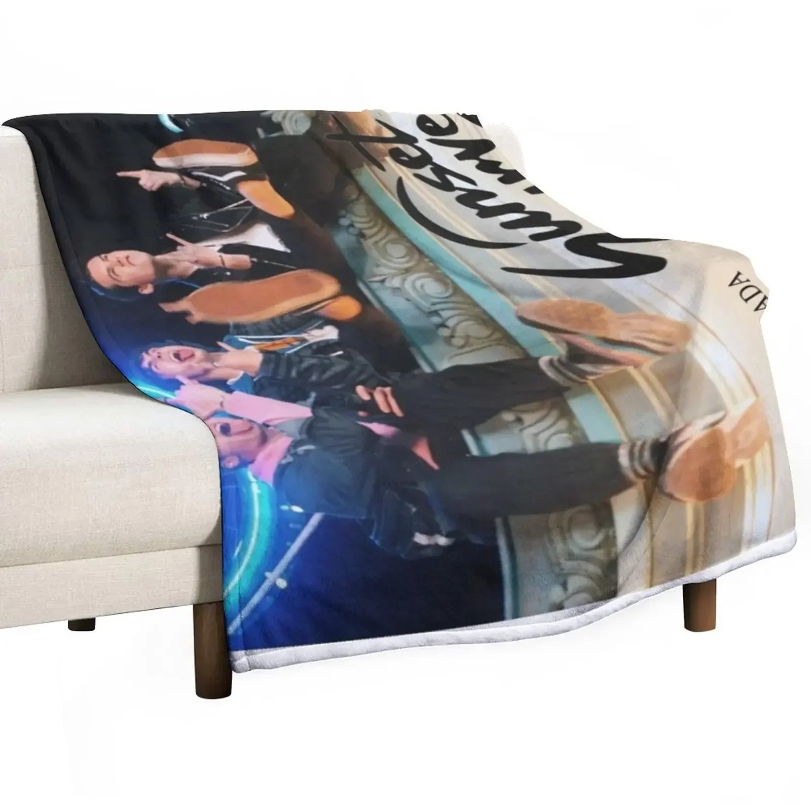 

Sunset Curve Poster Throw Blanket For Sofa Thin Soft Beds Blankets