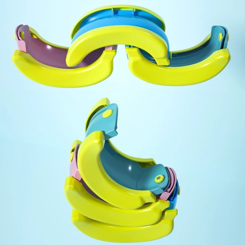 Children\'s Toilet Foldable Banana Toilet Baby Car Urinal Baby Seat Toilet Child Portable Basin No Cleaning Tourism Outdoors