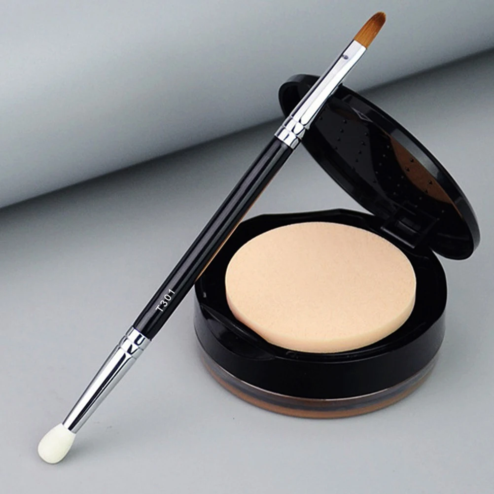 

3pcs Double Head Concealer Brush Artificial Fiber Sponge Eye Brushes Long Lasting Comfortable Makeup Tools Portable Supplies