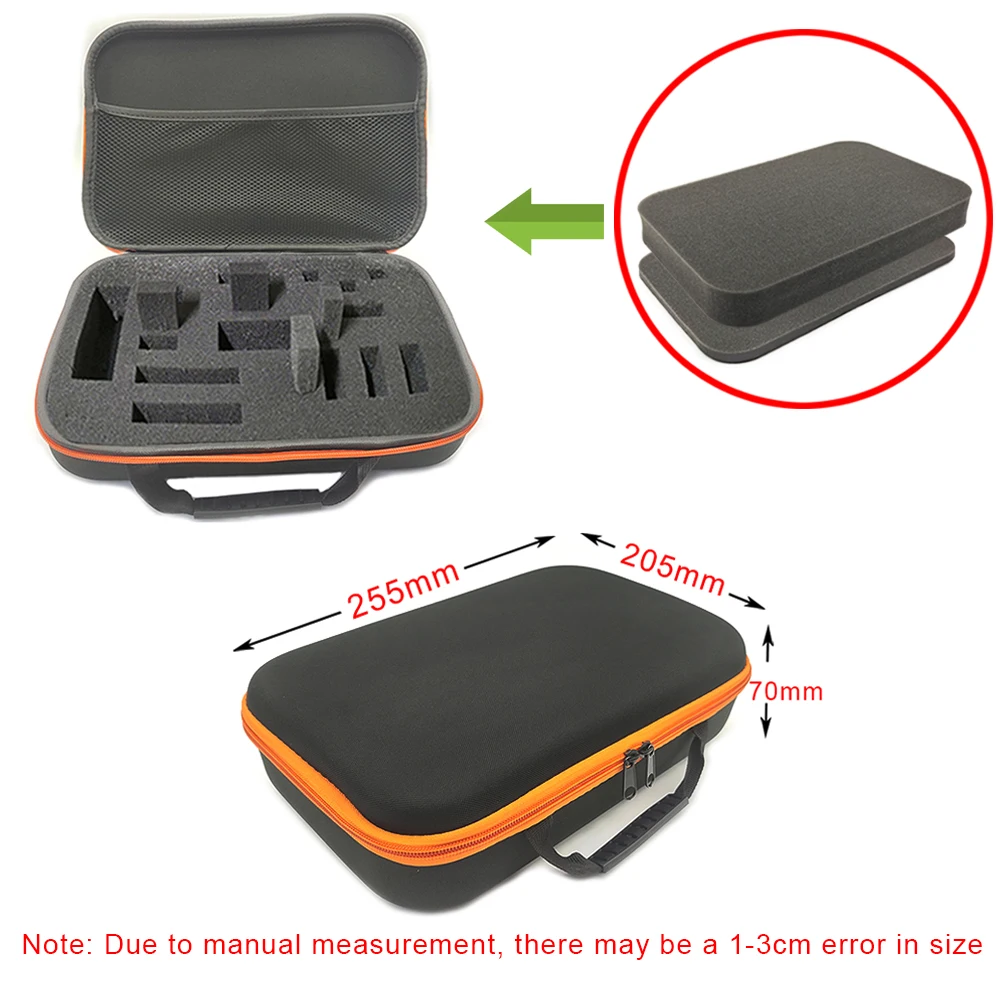 Hard Storage Box DIY Foam Shockproof Customized Travel Bag Zipper Box Case Camera Collection Bag For Outdoor Tool Accessories image 3