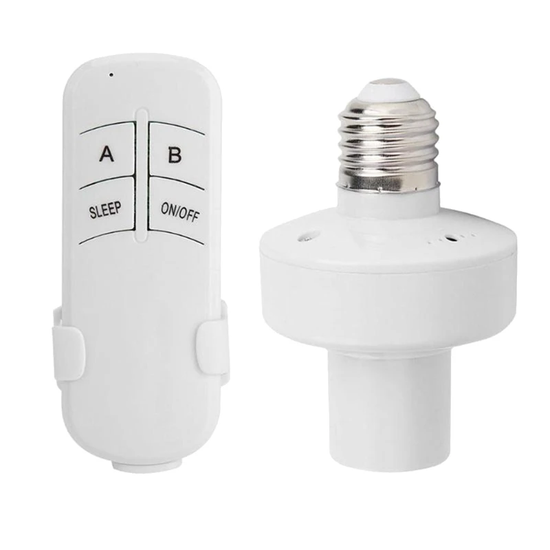 E27 Wireless Remote Control Light Lamp Holder ON/Off Switch Light Lamp Socket For LED Bulb(220V)