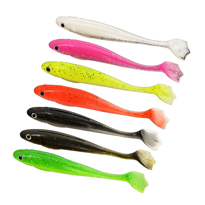 

Червячная приманка, Мягкая приманка Tanta, 7 шт., 100 мм, 5,5 г, искусственная приманка для ловли карпа, окуня