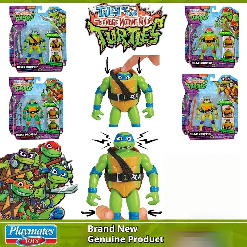 

Original 4.5inch Colorful Star Turtles Legend Of The Great Chaos Series Cartoon Version Telescopic Head Action Toy Figures Gift