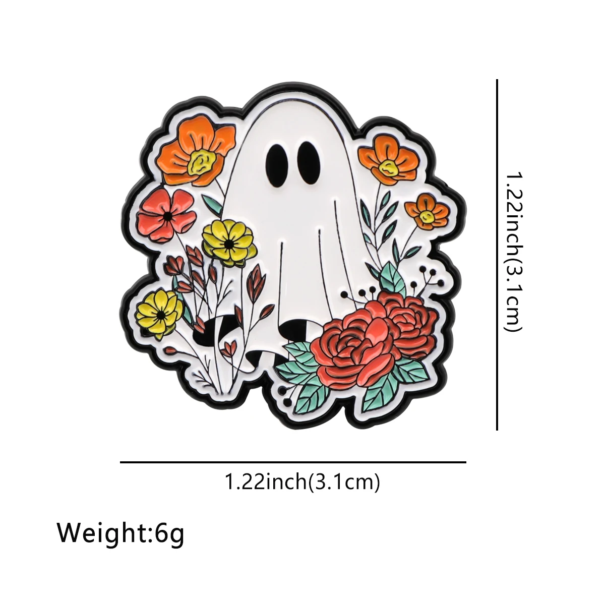 Halloween Ghost Enamel Pin Brooch for Clothes Briefcase Badges on Backpack Accessories Lapel Pins Decorative Jewelry