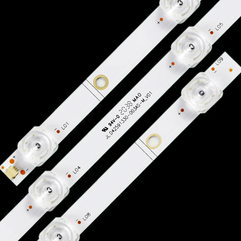 5-set-di-strisce-led-3v-per-crh-bx43v1u513030t03098aq-rev13-jld42591330-003as-m_v01-003cs-43r6e1-43r7f-43h6570f-43h6590f-r43b7120uk