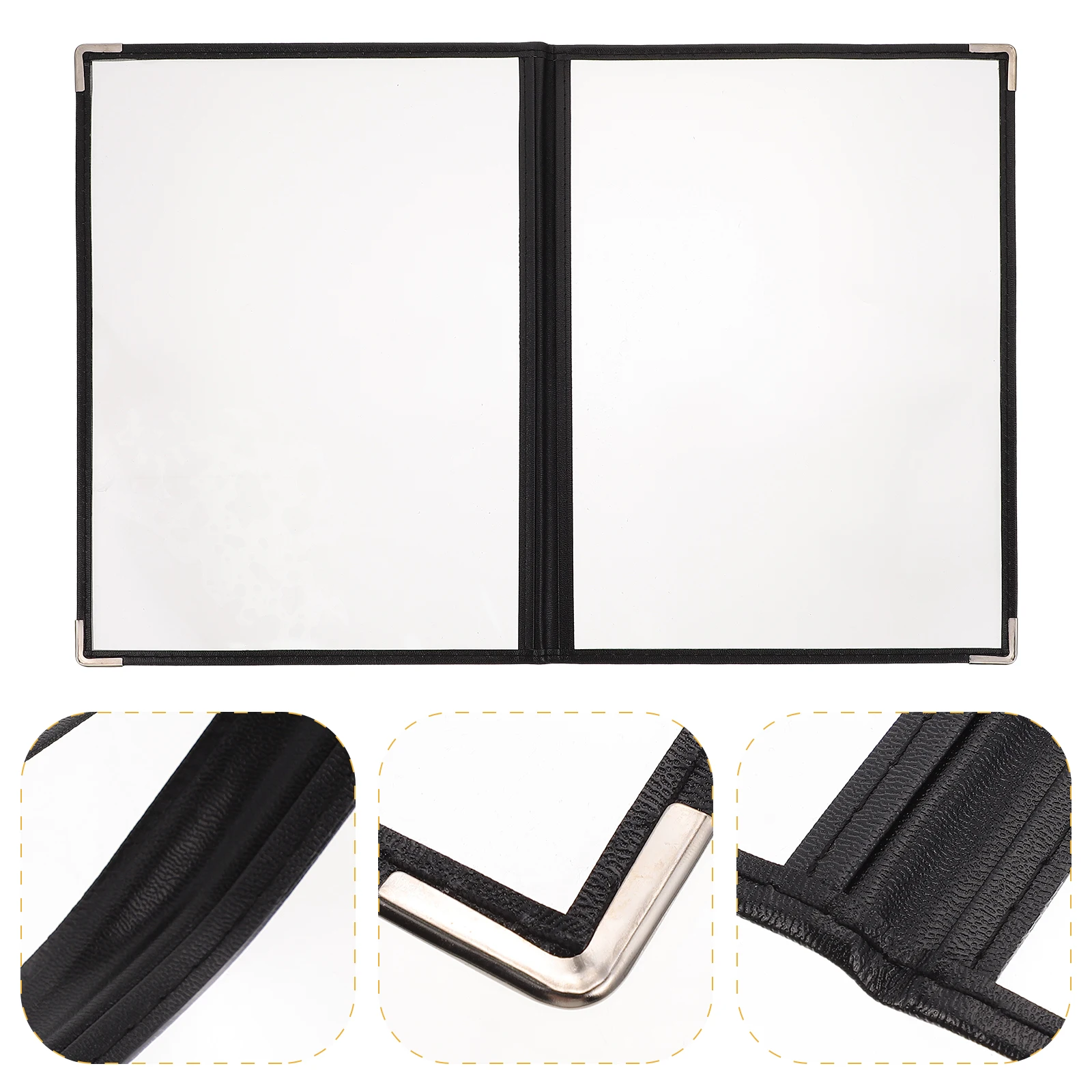Carpeta de recetas para restaurante, cubiertas de menú, carpetas de PVC, carpetas de cubierta adhesiva para cafetería, tienda, comida, bebida, cerveza, salón de Catering, 2 uds.