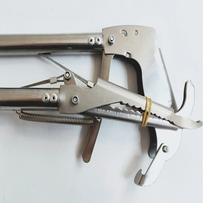 ABGR-Зажим для змей, захват для рептилий, щипцы для захвата, инструмент из нержавеющей стали для кормления змей, охоты, ловли широких челюстей