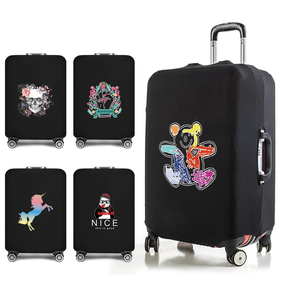 

Luggage Cover Suitcase Travel Accessories Printed Elastic Dust Cover 18-32 Inch Trolley Case Protective Case Travel Bag Covers