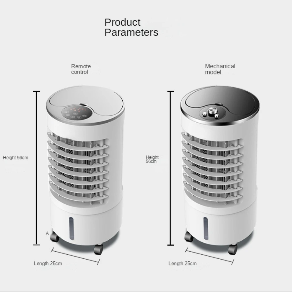 6l móvel ventilador de refrigeração ar para casa 65w controle remoto ar condicionado com digital displa piso em pé refrigerador de ar elétrico