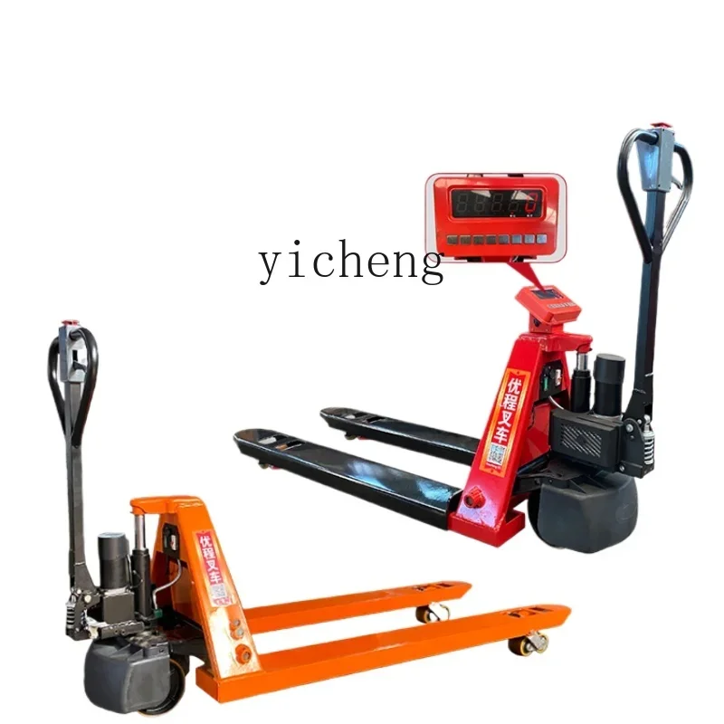 

Electric Pallet Truck 3 T Battery Hydraulic Forklift Lengthened and Widened Pallet Truck