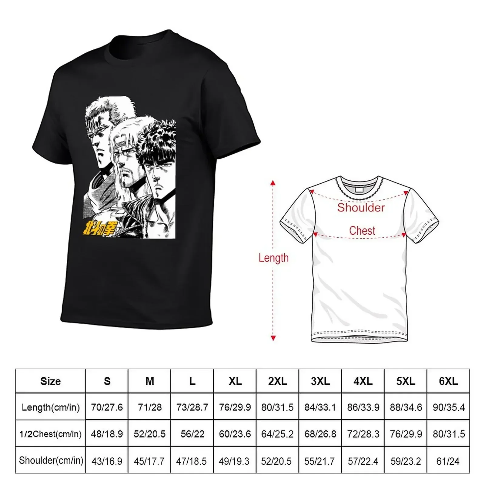 Hokuto Brothers T-Shirt vintage clothes summer tops oversized t shirts for men