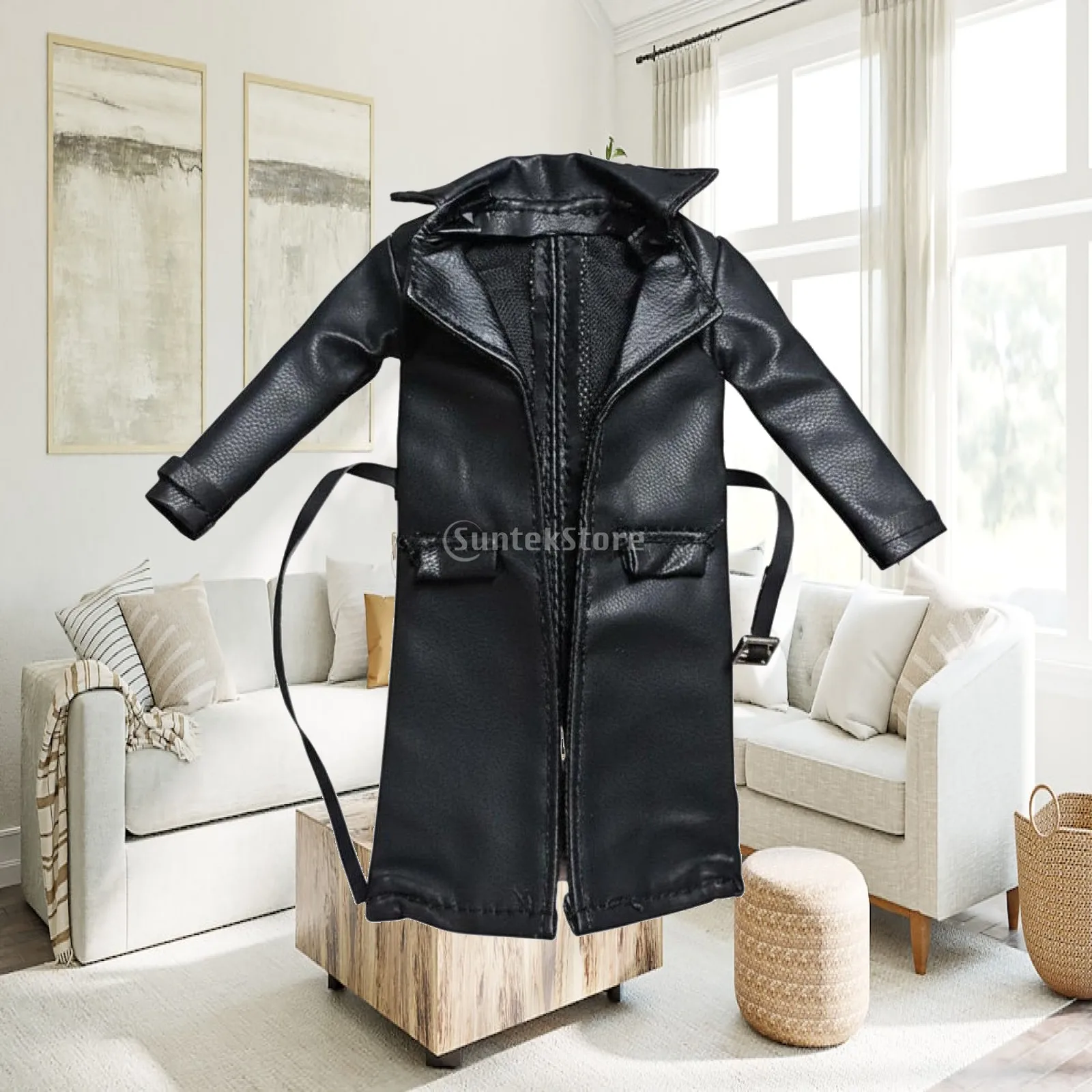 Premium Faux Leather Toy Jacket Realistic Outfit for 1 12 Inch Female Action Figure