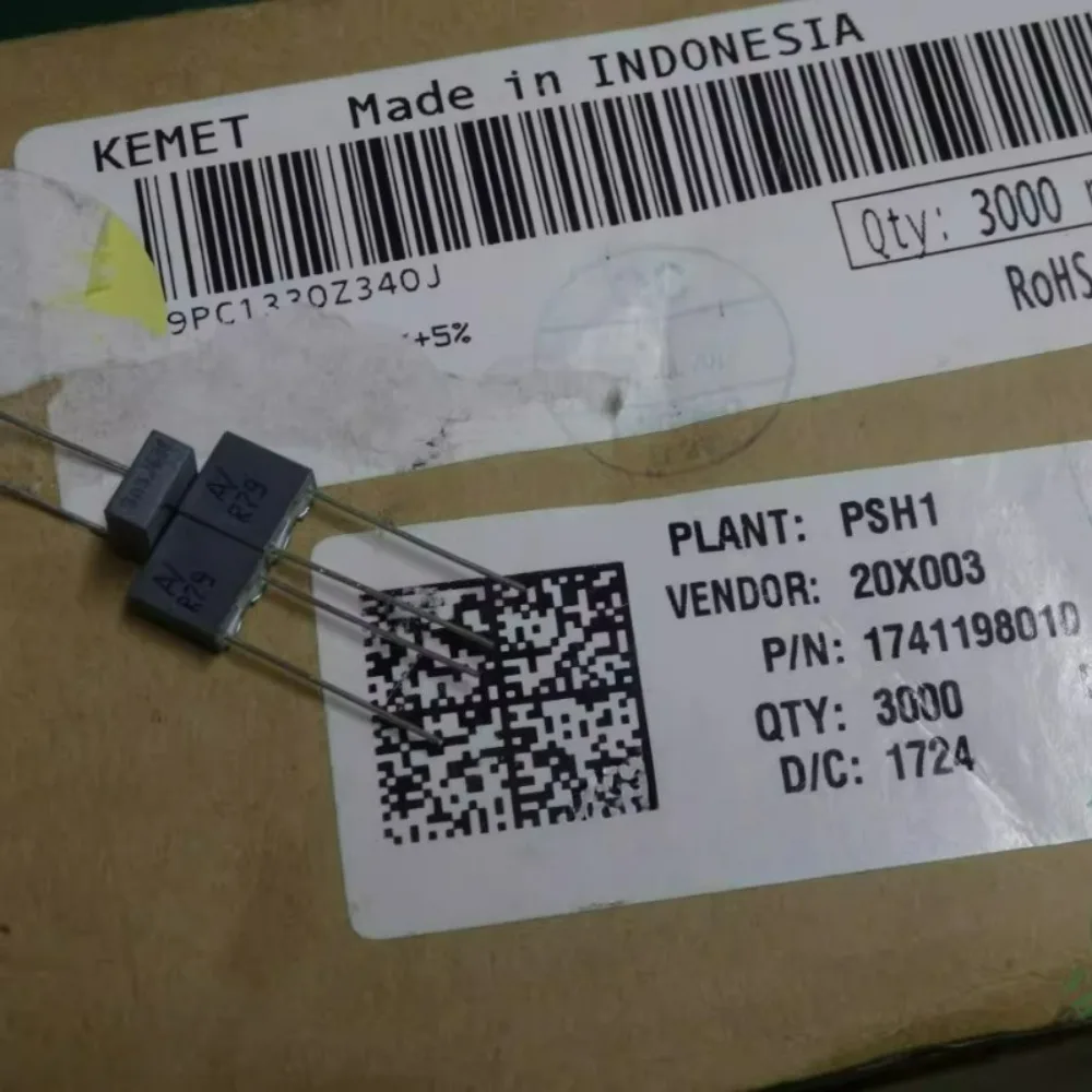 

20pcs/lot AV MKP R79 0.0033uf/630V 3.3nf 3300pf 3n3 332 Brand New 5mm Film Capacitor