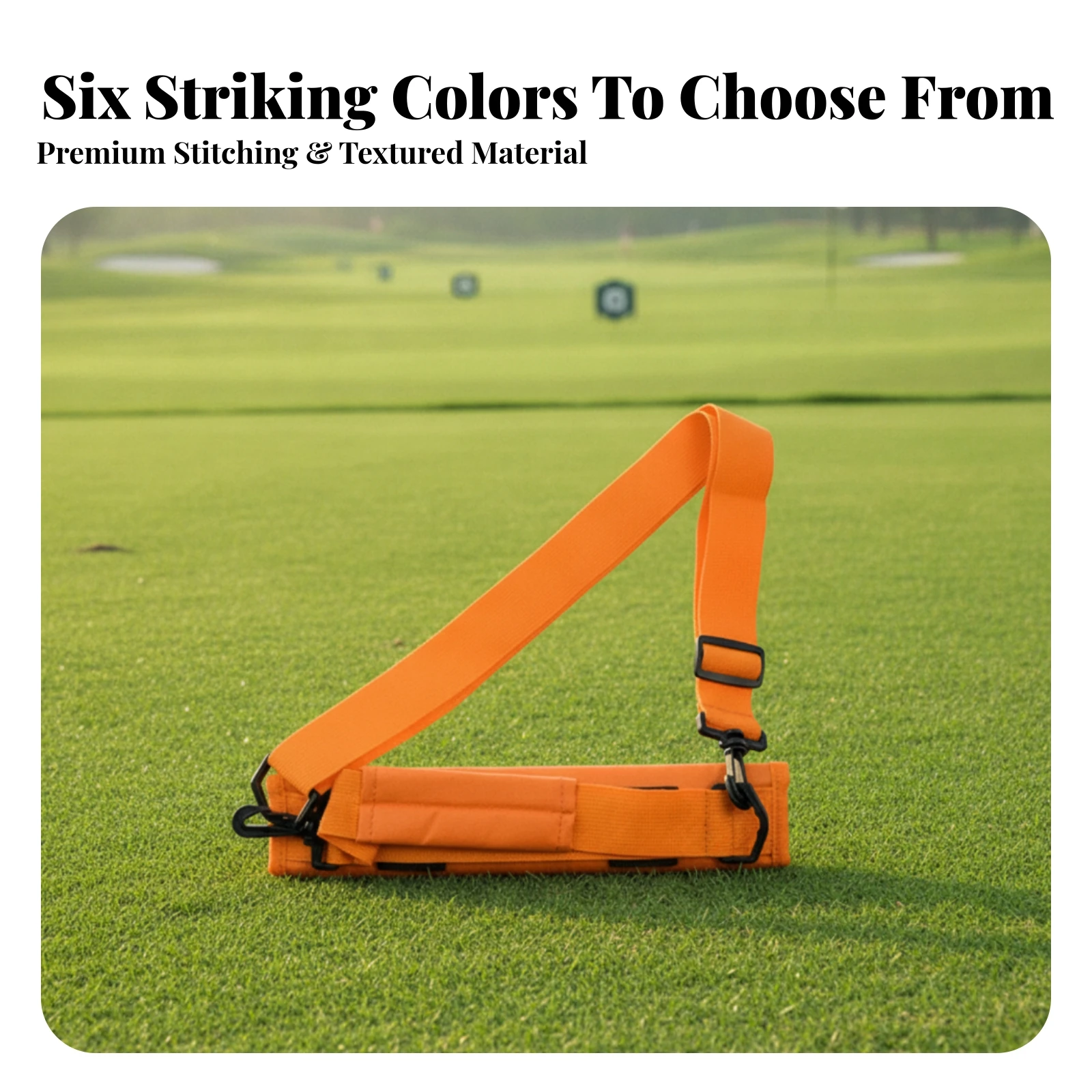 Golf Club Carrier with Shoulder Strap Portable Golf Club Bag Padded Long-Lasting for Golfers, Driving Range
