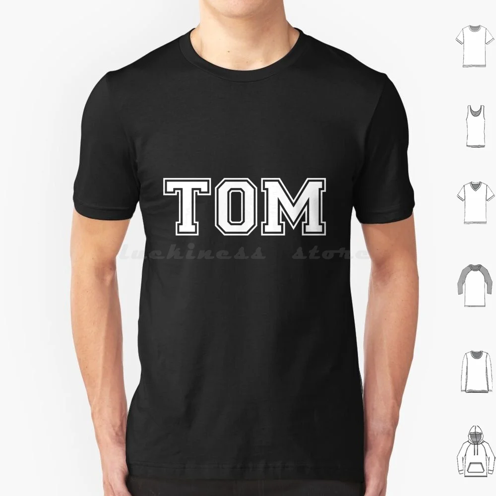 

Футболка с принтом тома, хлопковая крутая футболка 6xl Tom Thomas Tomtom Tamtoum Tom Name Thom Tom Phonecase Go