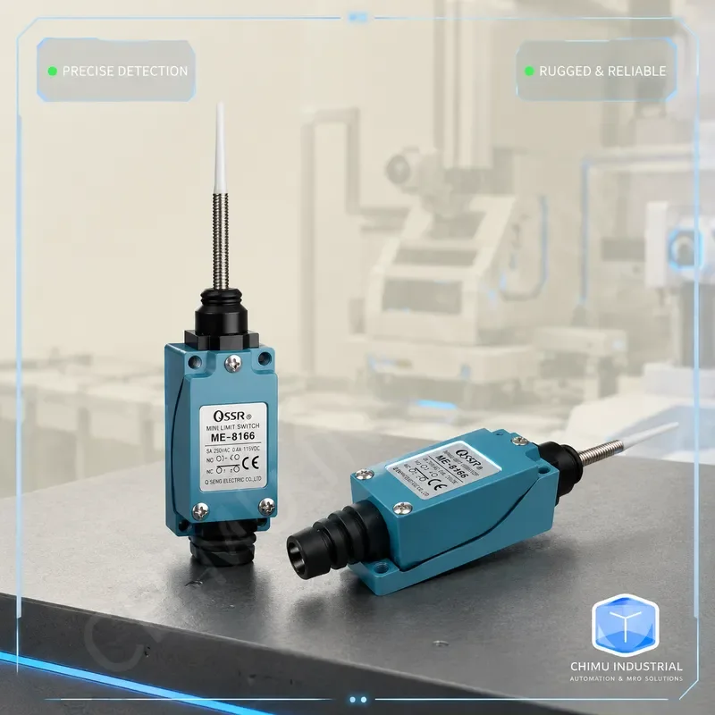 【CHIMU INDUSTRIAL】 for ME-8166 Limit Switch Silver Touchpoint Universal Spring Auto Reset with Mounting Screw