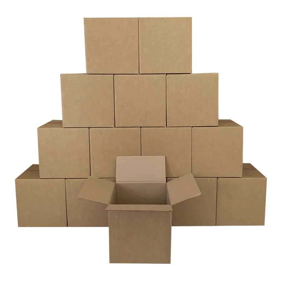 

Heavy Duty Corrugated Boxes 8 x 8 x 8 - 275lb Capacity Pack of 15 Durable Shipping Cartons Ideal for Industrial Packaging E-com