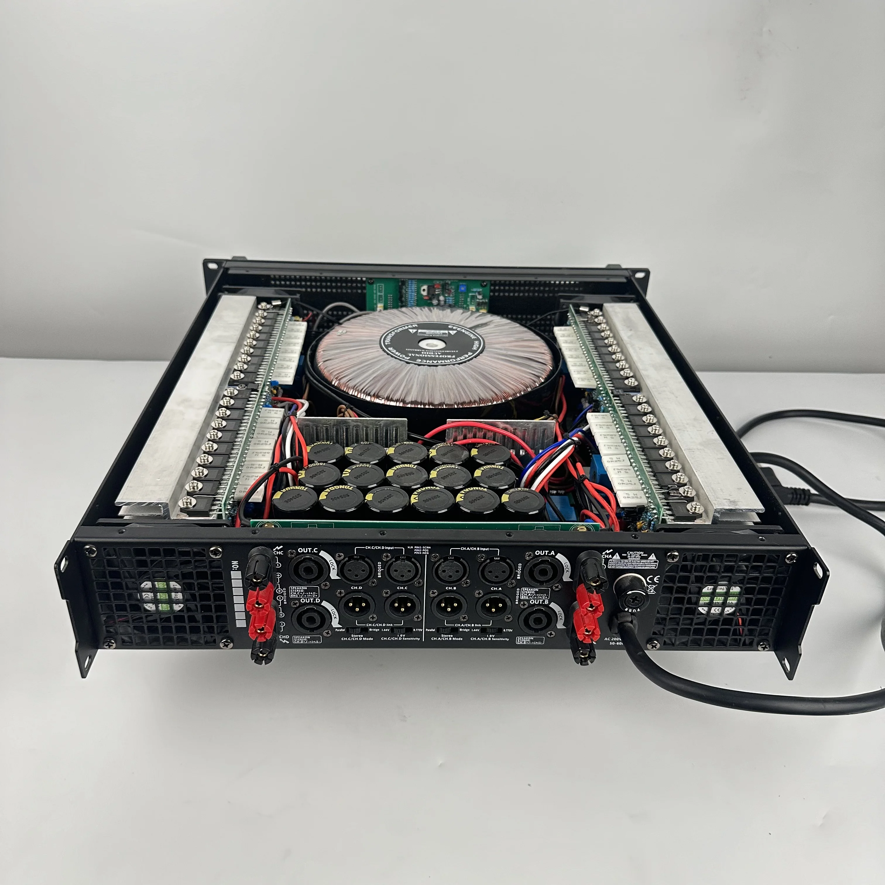 4CH Z4800 HUAPAIYANG High Power Analog Speaker Amplifier with Protection for Professional Outdoor Use 3-Year Warranty