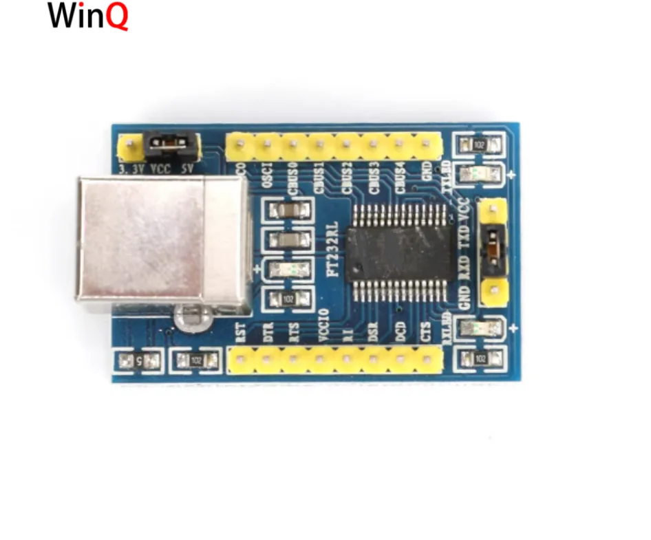 Módulo de puerto serie FT232RL, USB a TTL, compatible con Windows 8, cable USB incluido, 3,3 V/5 V seleccionable.