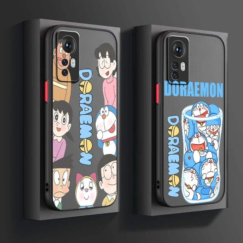 Magical Treasure Chest D-Doraemon Frosted Translucent For Xiaomi Mi 13 12 12T 11T 11 11i 10T 10 9T Pro Lite Ultra 5G Matte