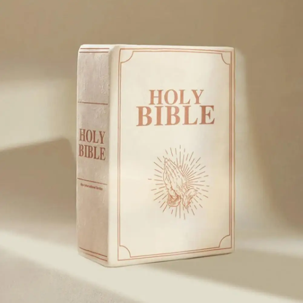 Bibel Vers Kissen realistische Bibel Kissen Buch Plüsch Wurf kissen langlebige haut freundliche christliche Home Akzent für Sofa Dekor