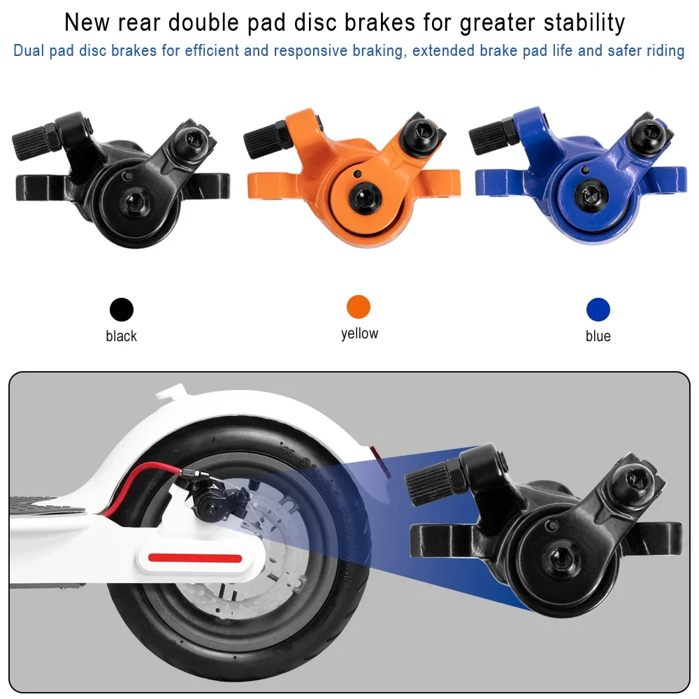 Rear Wheel Left Side Disc Brake Caliper Aluminum Alloy for Xiaomi M365 Pro Pro2 1S Mi3 Mi4 Scooter Brake Repair Part Accessories