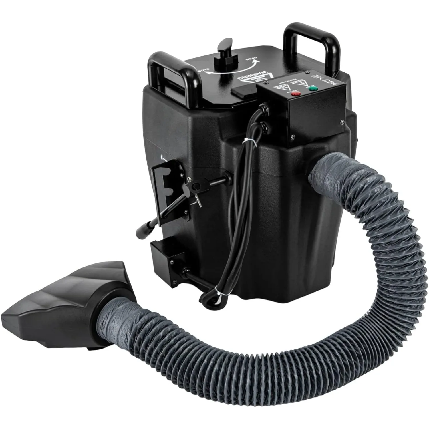 آلة صنع الثلج الجاف ذات تأثير المرحلة بقدرة 3500 وات آلة دخان منخفضة لحفلات الزفاف باللون الأسود