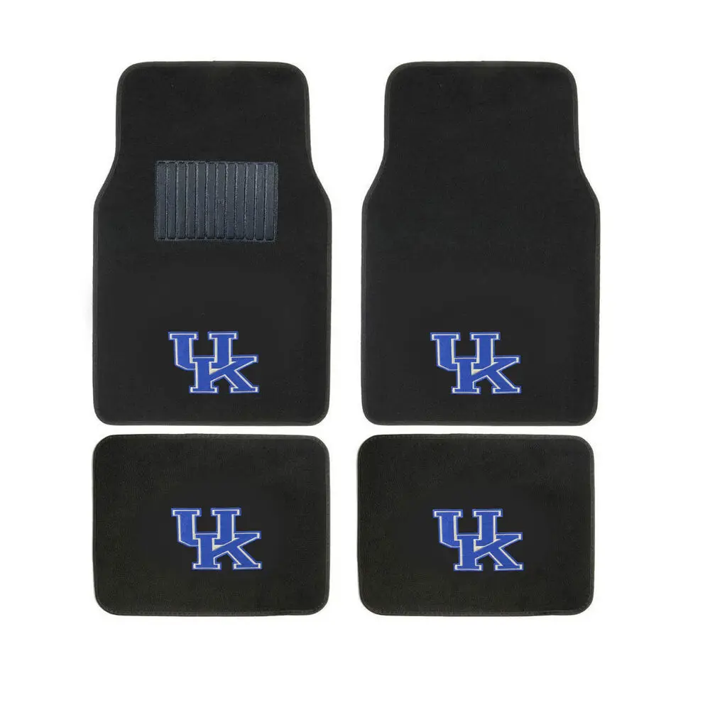 

New 4pcs NCAA Kentucky Wildcats Car Truck Front Rear Carpet Floor Mats Set