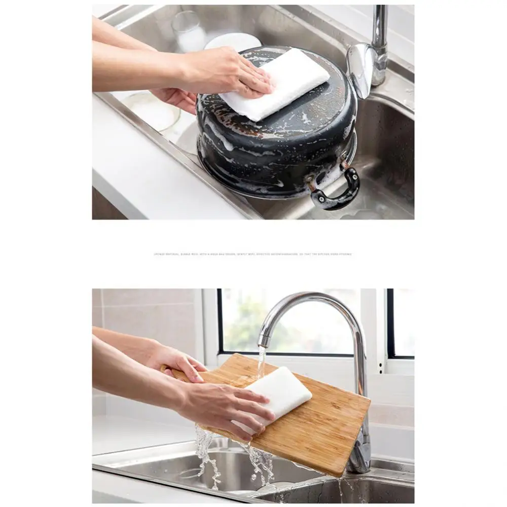 Double Side Dishwashing Sponge Pan Pot Dish Wash Sponges Household Cleaning Tools Kitchen Tableware Dish Washing Brush