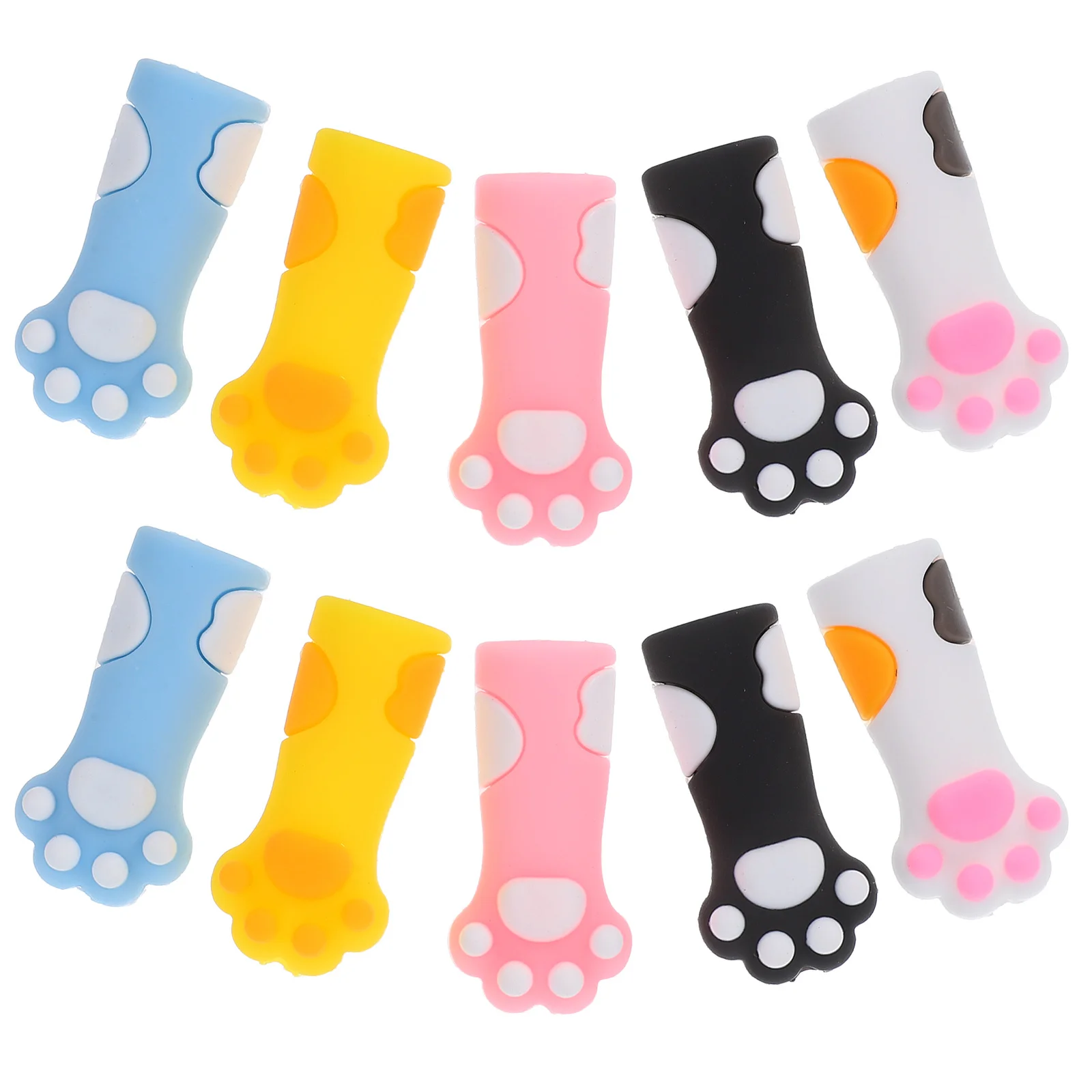 10 Pcs Knitting Needle Protector Caps Covers Holder Plug Silicone Stoppers Protectors