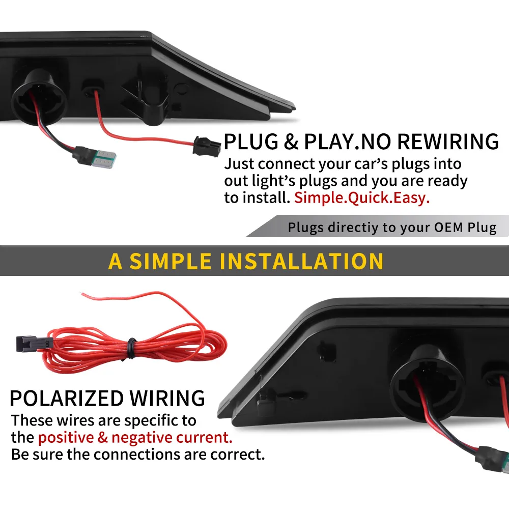 LED サイドマーカーライトフロントシーケンシャルリフレクターターンシグナルランプ 10th 世代シビックホンダシビック 2016-2020 ダイナミックスモークレンズ