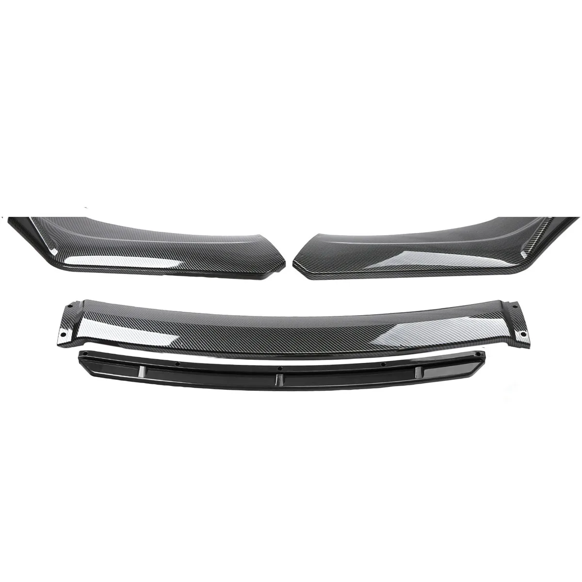 For 2013-2015 9th Honda Civic Sedan SI Front Bumper Lip Side Splitter Diffuser Body Kit Spoiler Guards Universal Car Accessories