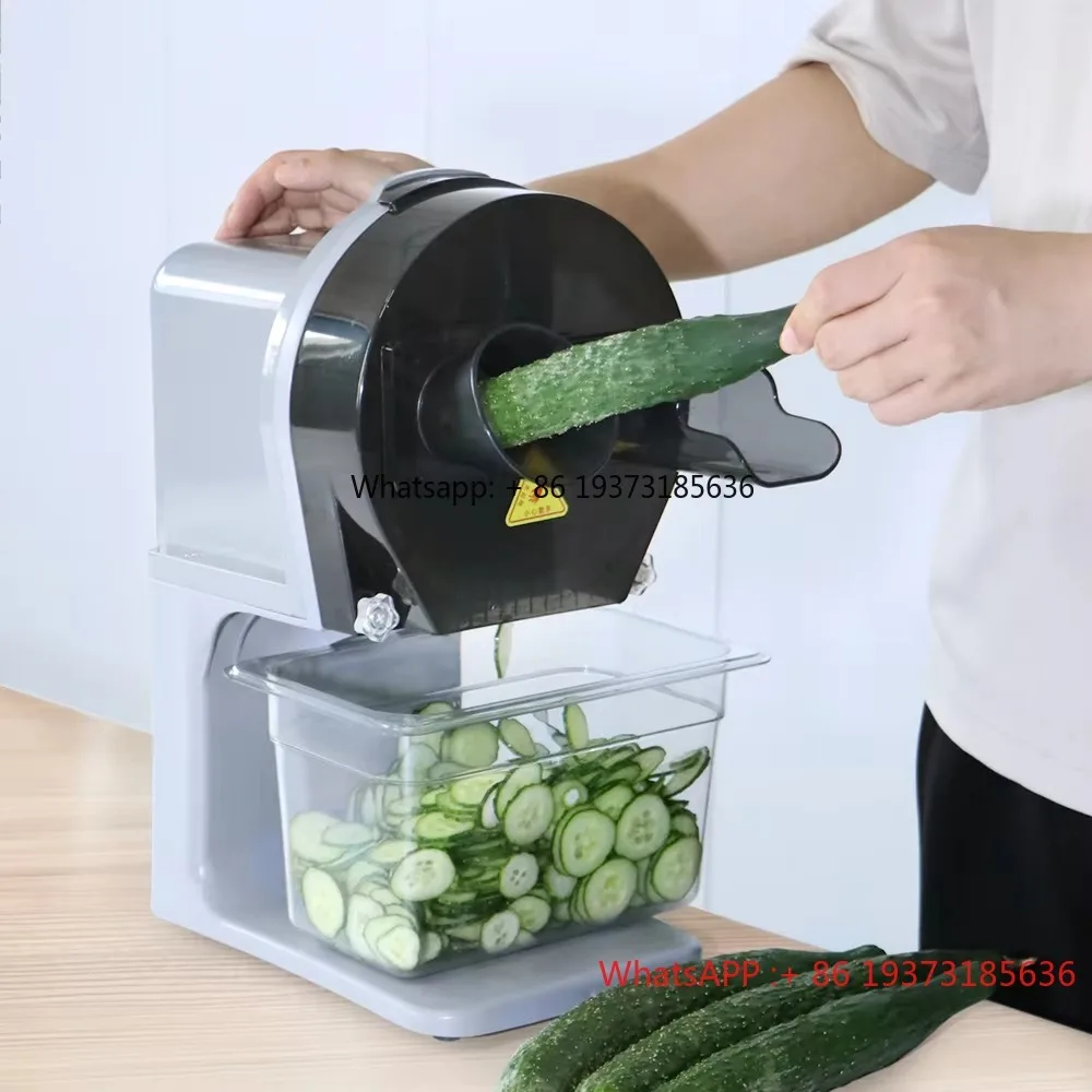 Popular Garlic Cucumber Beans Onion Slicer Cutter Electric Machine for   and Commercial