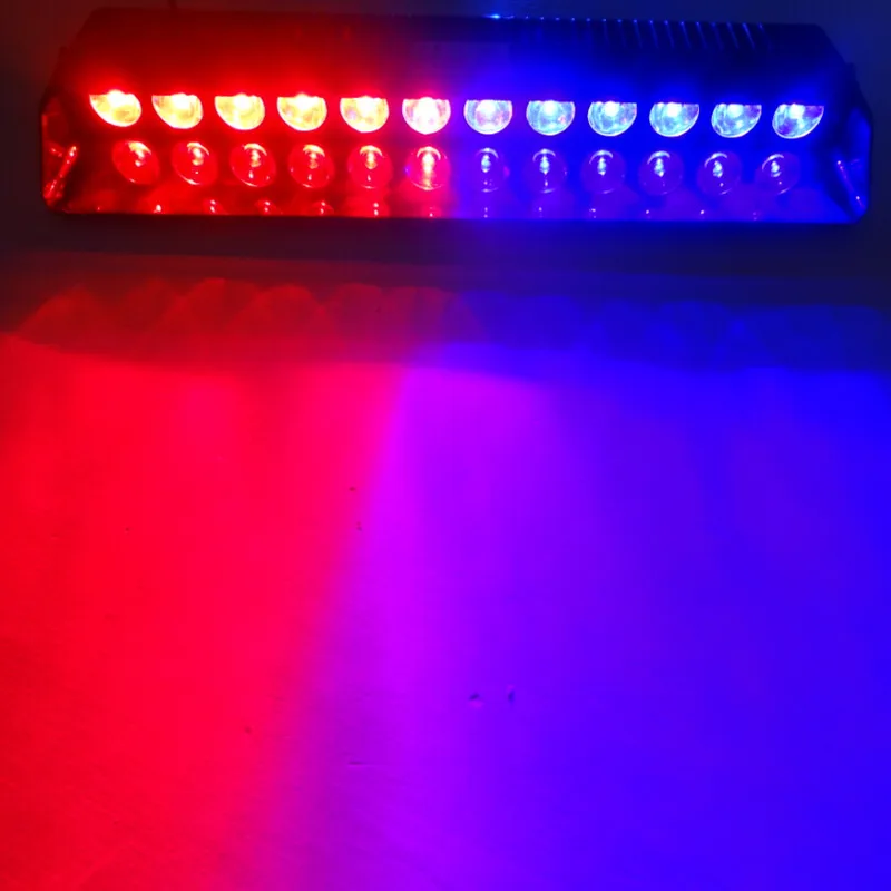 12LED White Yellow Red Blue Multi Mode Suction Cup Light Strobe FLash Light  Sucker Strobe Light LED Warning Light For Car