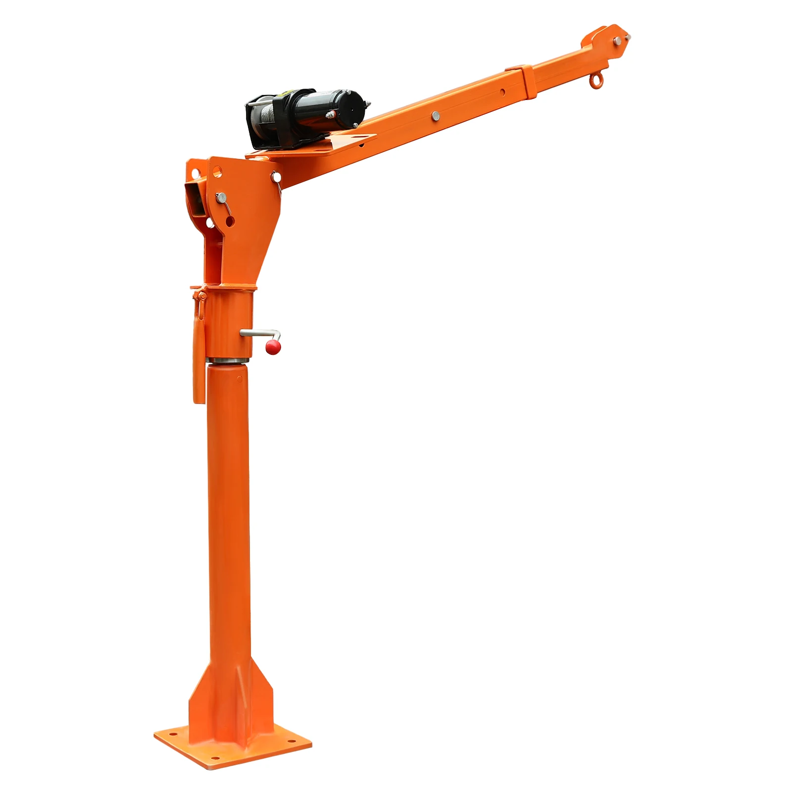 Heavy Duty Deer Hoist, Adjustable Arm Length, 1100 lbs Load Capacity, Rotating Base, for Easy Loading