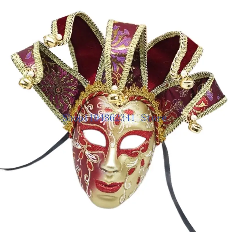 5asd Masked Ball Mask Halloween Cosplay Mask Masked Ball Mask Comedy Mask for Men Women Halloween Masked Ball Party Proms