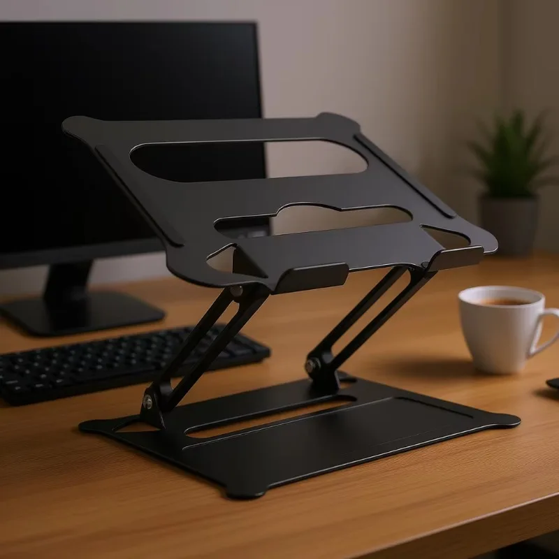 Aluminum laptop stand, adjustable angle, laptop lift stand